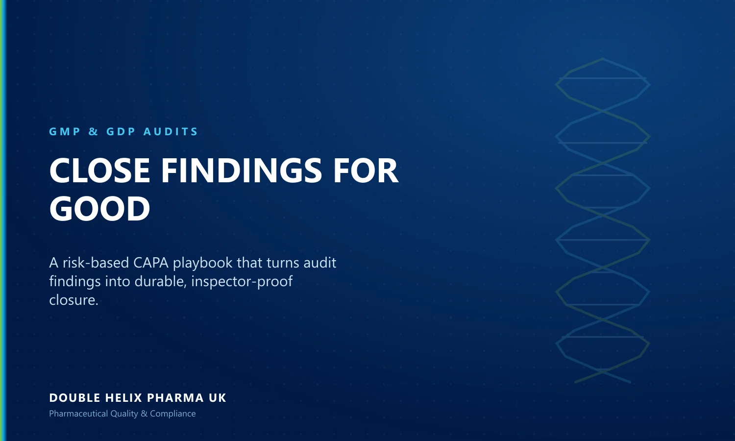 Closing Out Audit Findings: A CAPA Playbook