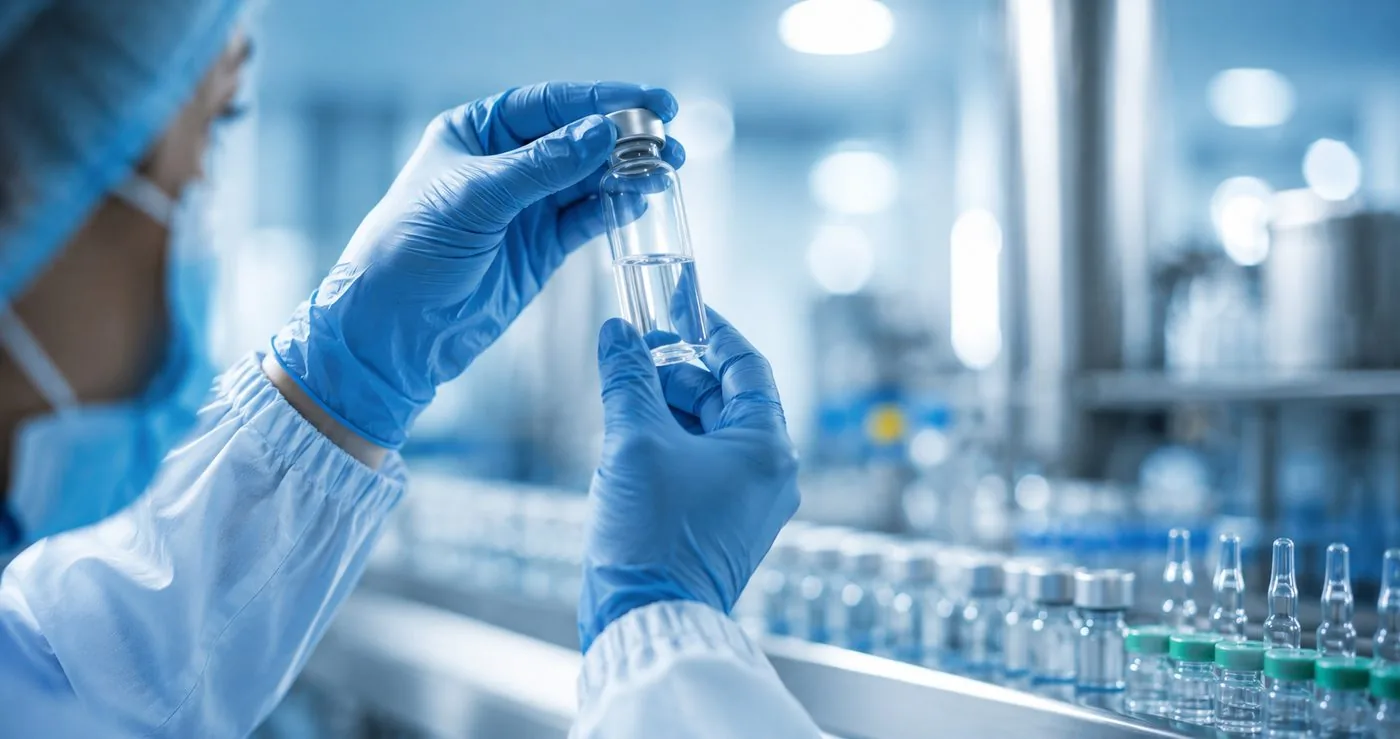 Qualified Person reviewing pharmaceutical batches for certification and release
